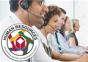 Call Center staff image with Human Resources seal image